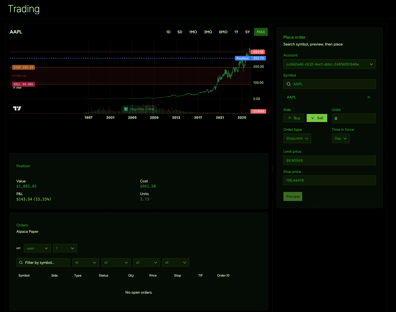 Perkfolio secondary screenshot